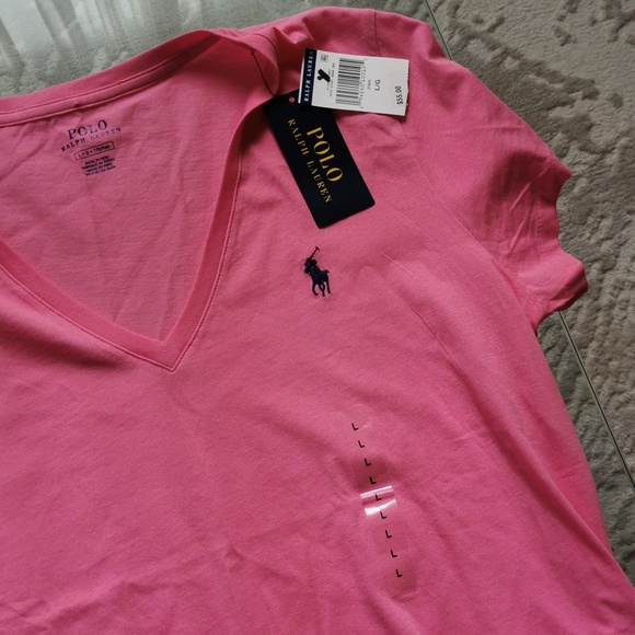 NEW Ralph Lauren T-shirt Pink - Picture 2 of 2